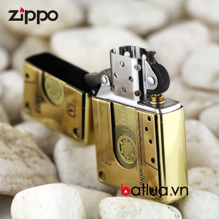 Bật lửa Zippo chính hãng Đồng nguyên khối phiên bản băng cassette 1932