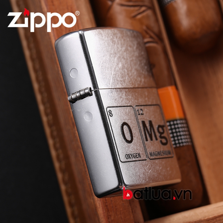 Bật lửa Zippo chính hãng khắc nhẹ công thức OMG