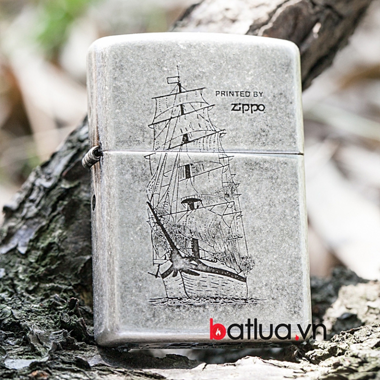 Bật lửa Zippo chính hãng khắc bình chiếc thuyền