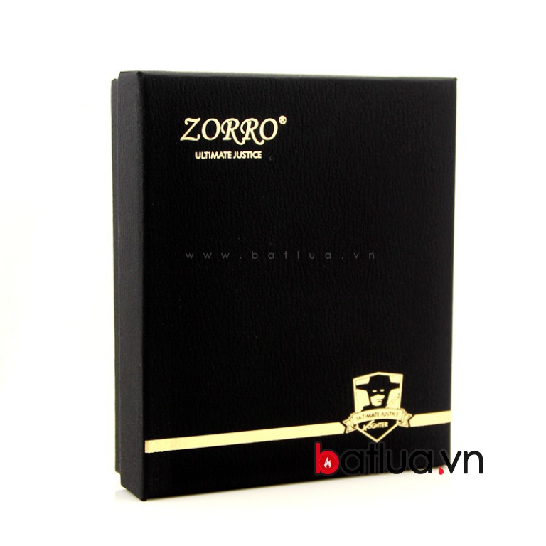 Bật lửa Zorro phật nguyên khối bạc giả cổ