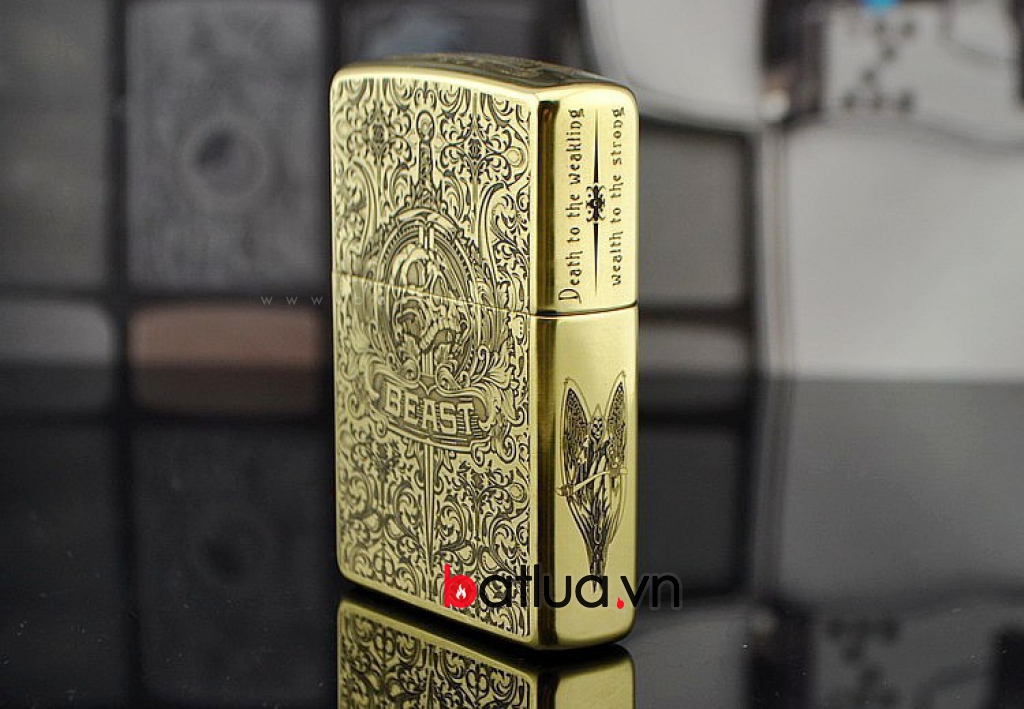 Bật Lửa Zippo mặt khắc đồng Codex Gigas Satan