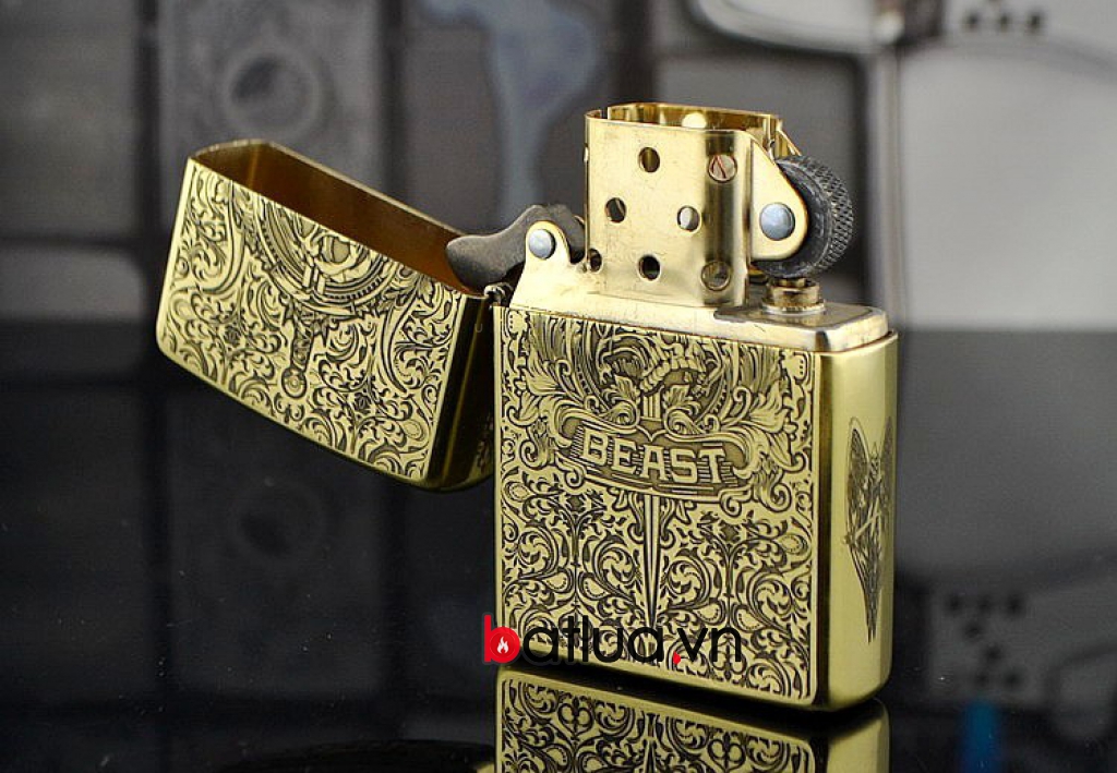 Bật Lửa Zippo mặt khắc đồng Codex Gigas Satan