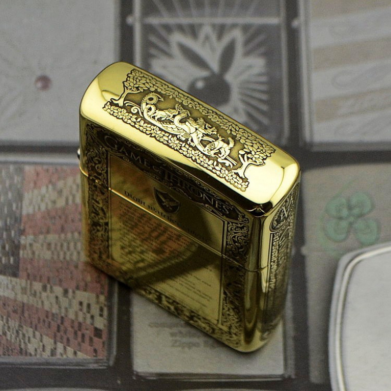 Zippo Chính Hãng Đồng Bóng Khắc Trò Chơi Game Of Thrones Phiên Bản Amor