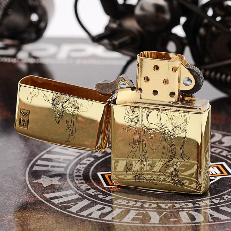 Zippo Chính Hãng Đồng Bóng Khắc Quan Công