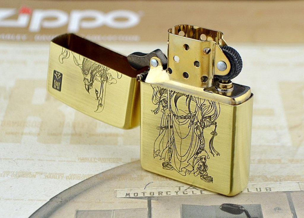 Zippo Chính Hãng Đồng Bóng Khắc Quan Công