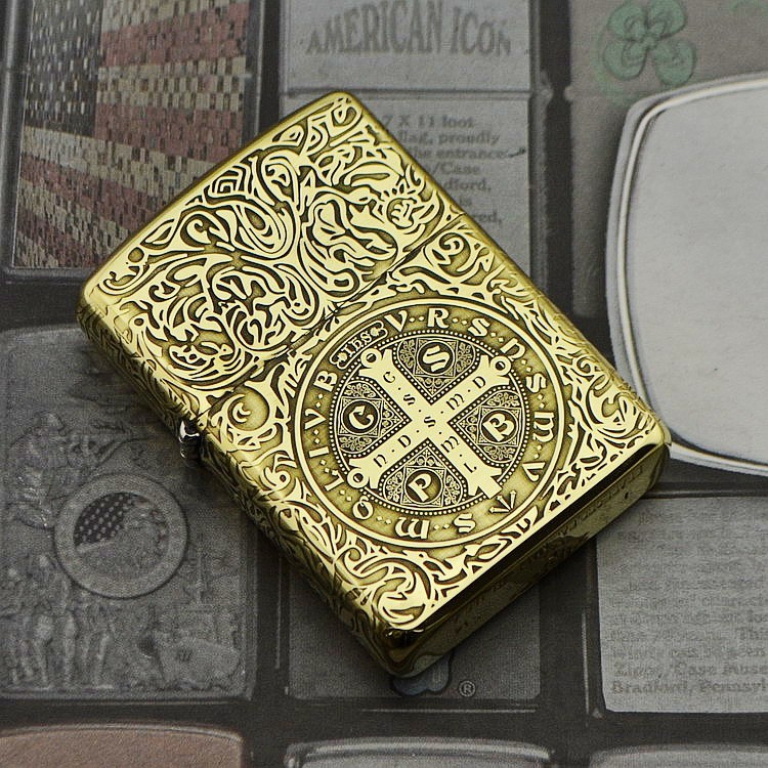 Zippo Chính Hãng Đồng Khăc Nổi Constantine Phiên Bản 254B