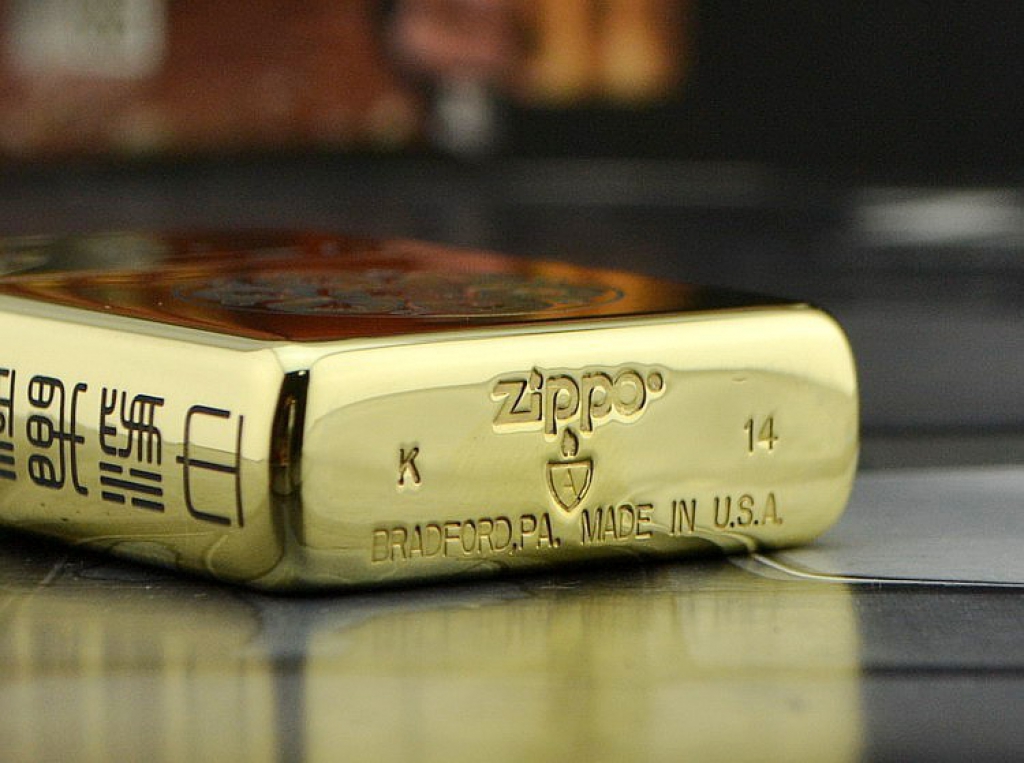 Zippo Chính Hãng Đồng Bóng  Năm Mặt Khắc Đức Phật và Phép Thuật