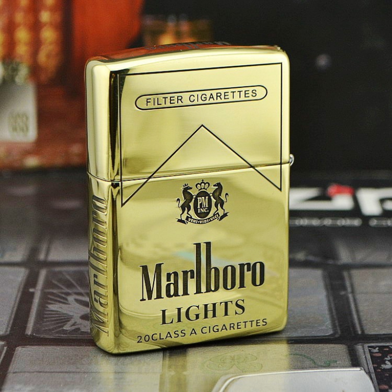 Zippo Chính Hãng Đồng Bóng Khắc Thương Hiệu Marlboro