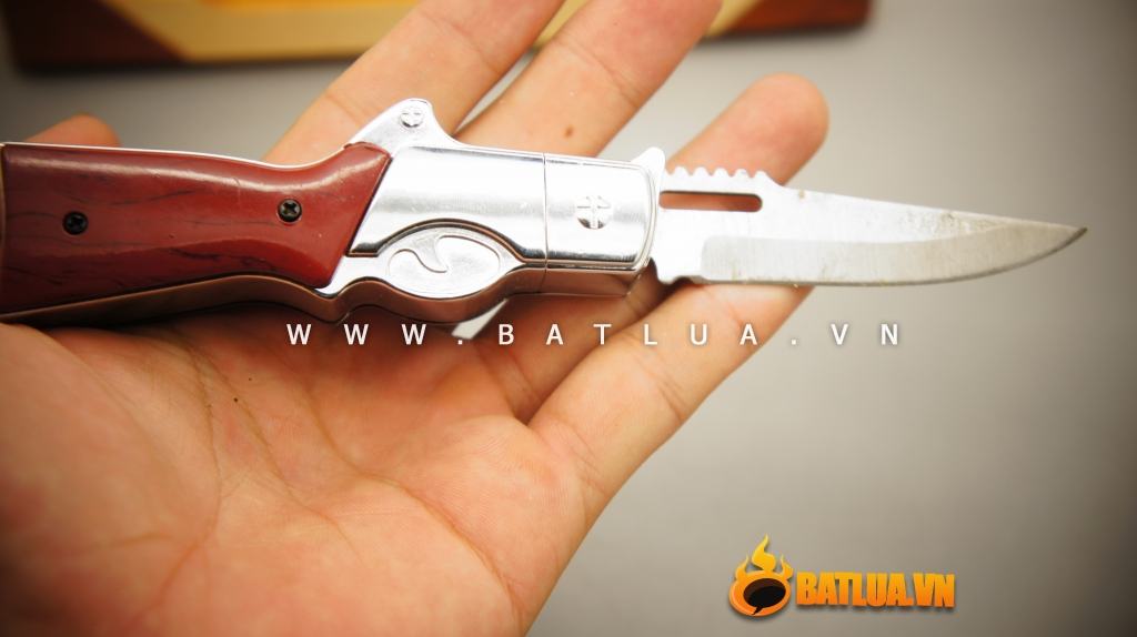 Bật Lửa dao bấm Kiểu Dáng Súng Kíp - MS55 019