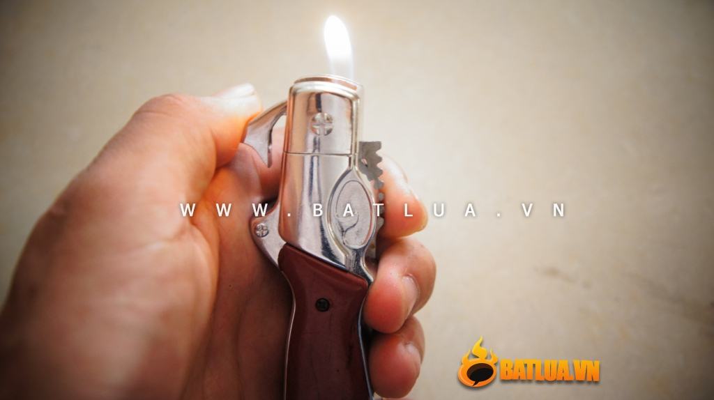 Bật Lửa dao bấm Kiểu Dáng Súng Kíp - MS55 019