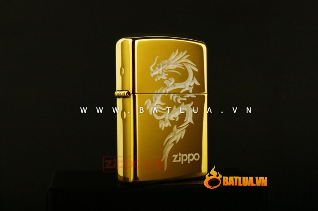 Zippo chính hãng khắc chìm con rồng