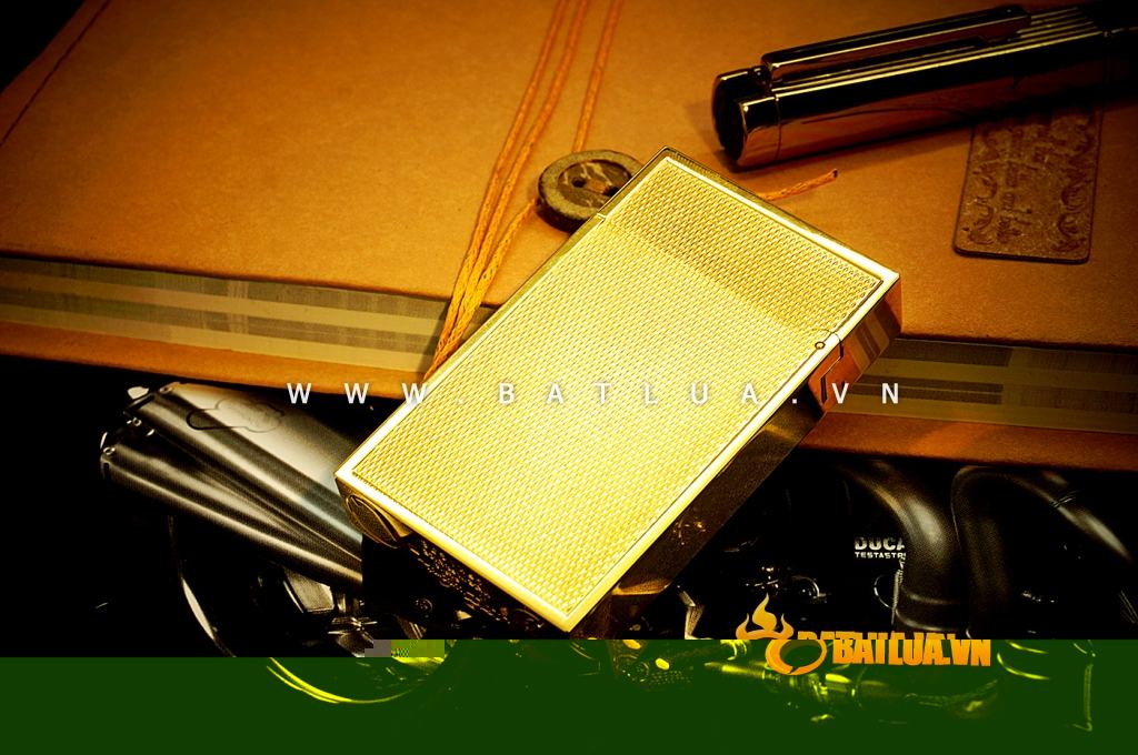 Bật Lửa Dupont  mẫu 5 Line 2 Gold Diamond