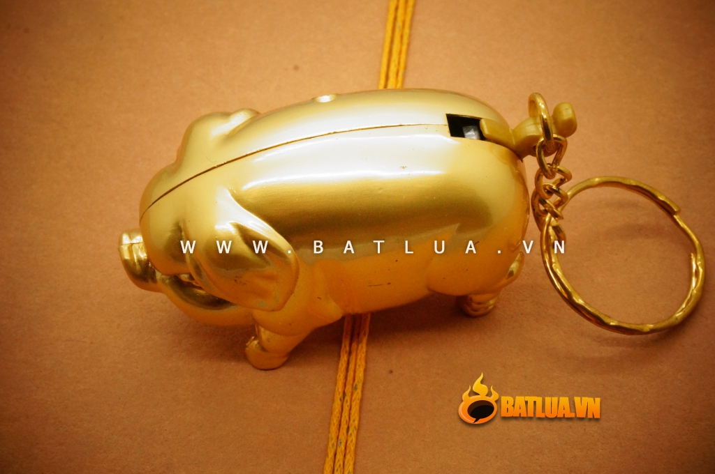 Bật lửa hình chú heo vàng may mắn MS88 006