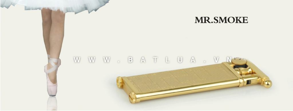 Bật lửa Mr. Smoke chính hãng Nhật Bản cấu tạo từ đồng nguyên chất bản Golden JP007