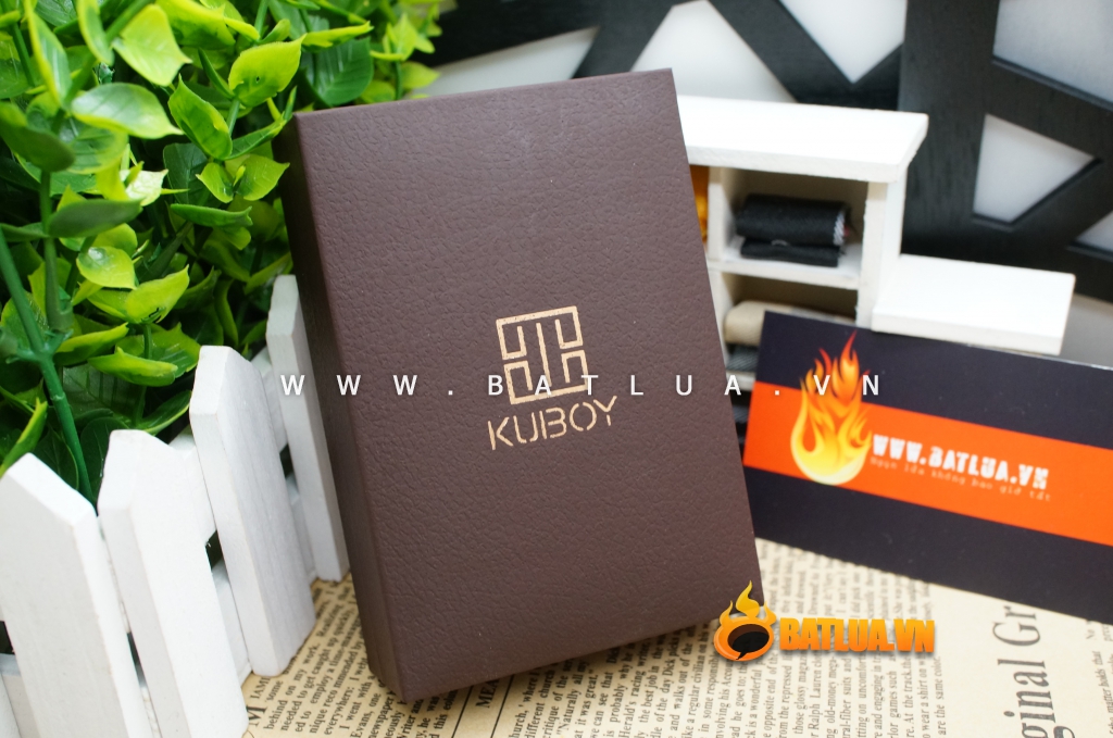Bật lửa KUBOY màu vàng óng KUBOY K1-35
