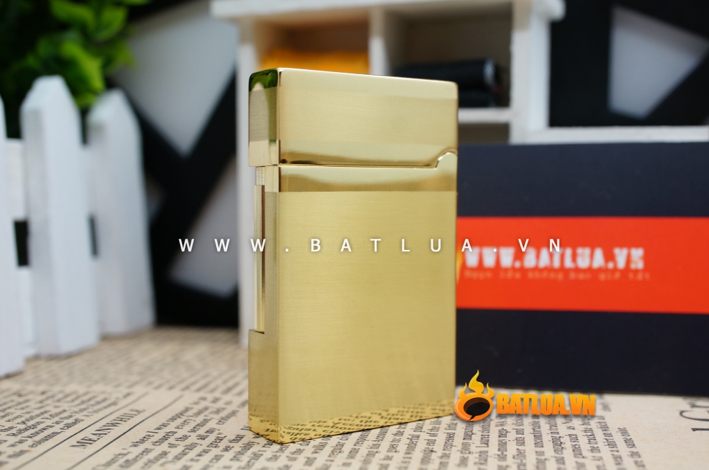 Bật lửa KUBOY màu vàng óng KUBOY K1-35