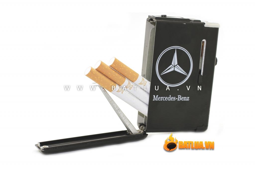 Hộp đựng thuốc lá đa năng in logo thương hiệu hãng xe nổi tiếng Mercedes - Benz