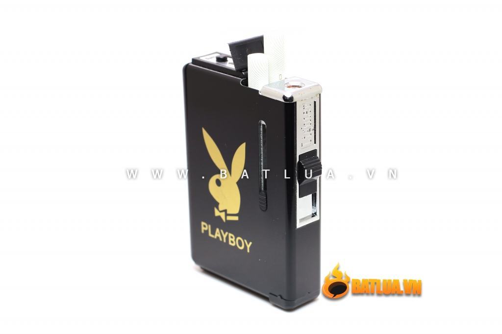 Hộp đựng thuốc đa năng kiêm bật lửa PlayBoy ( loại 10 điếu)