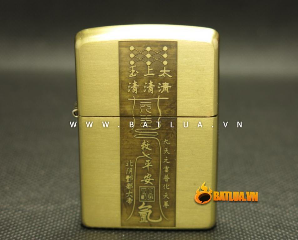 Bật lửa Zippo chính hãng đồng khắc bùa âm dương ngũ hành