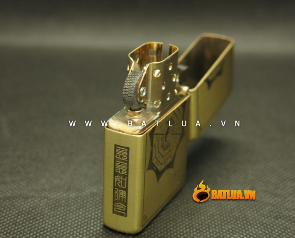 Bật lửa Zippo chính hãng đồng khắc bùa âm dương ngũ hành