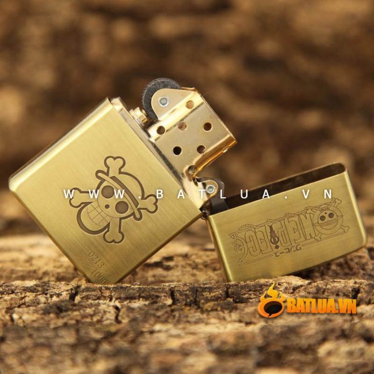 Bật lửa Zippo chính hãng đồng nhẹ phiên bản Luffy One Piece