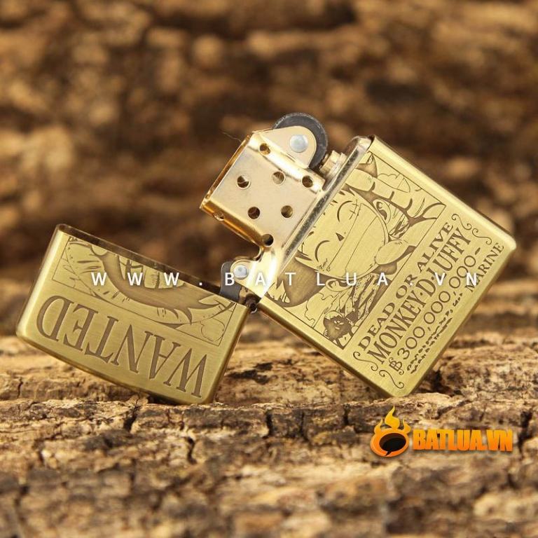 Bật lửa Zippo chính hãng đồng nhẹ phiên bản Luffy One Piece