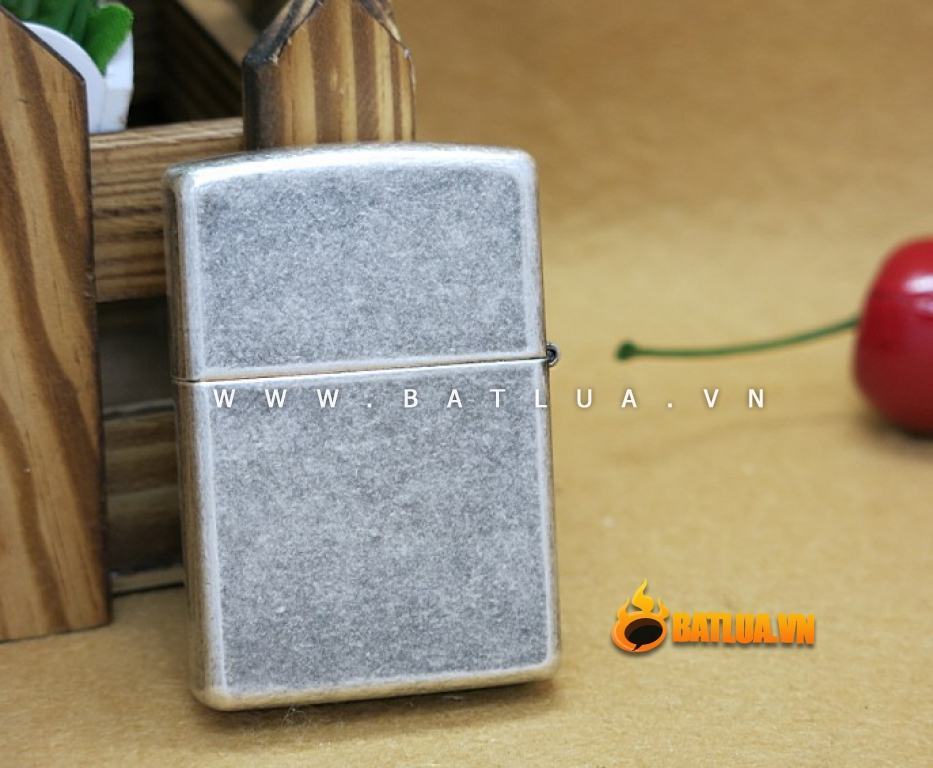 Bật lửa Zippo chính hãng bạc cổ hình 5 cánh sao