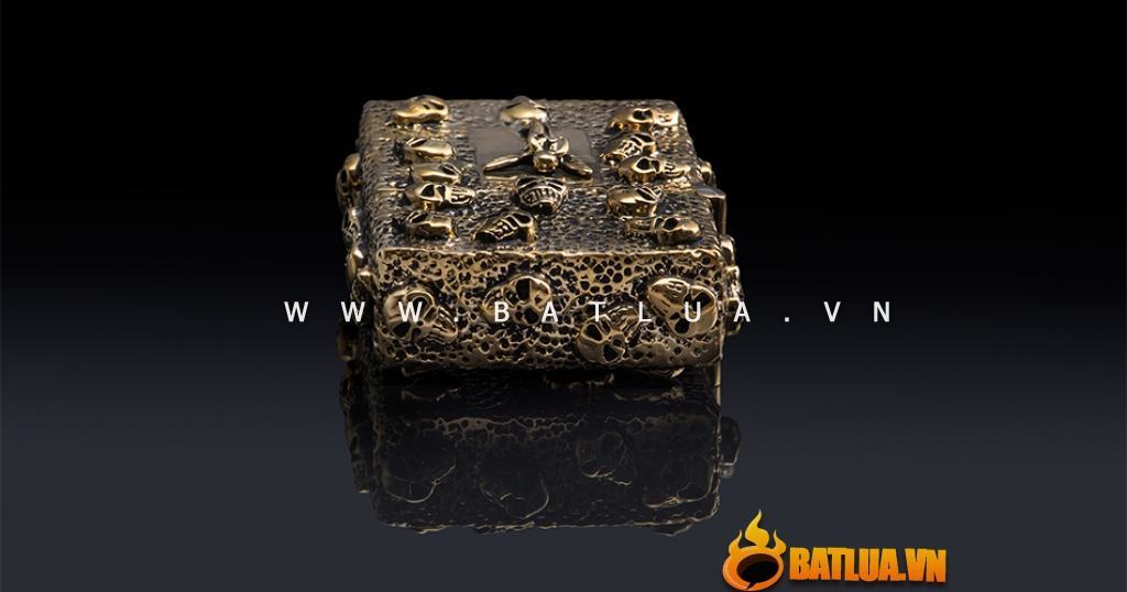 Bật lửa Zippo chính hãng Skeleton Gold Angel Wings