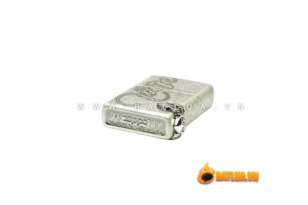 Bật lửa Zippo chính hãng bạc cổ Angel love