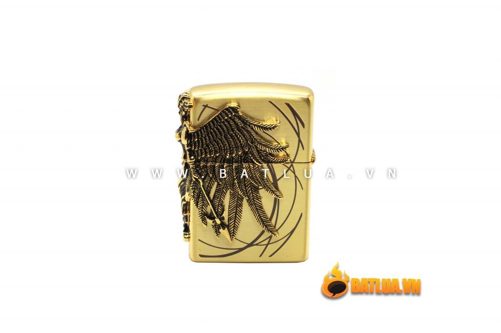 Bật lửa Zippo chính hãng Amazons Angel Ares phiên bản vàng