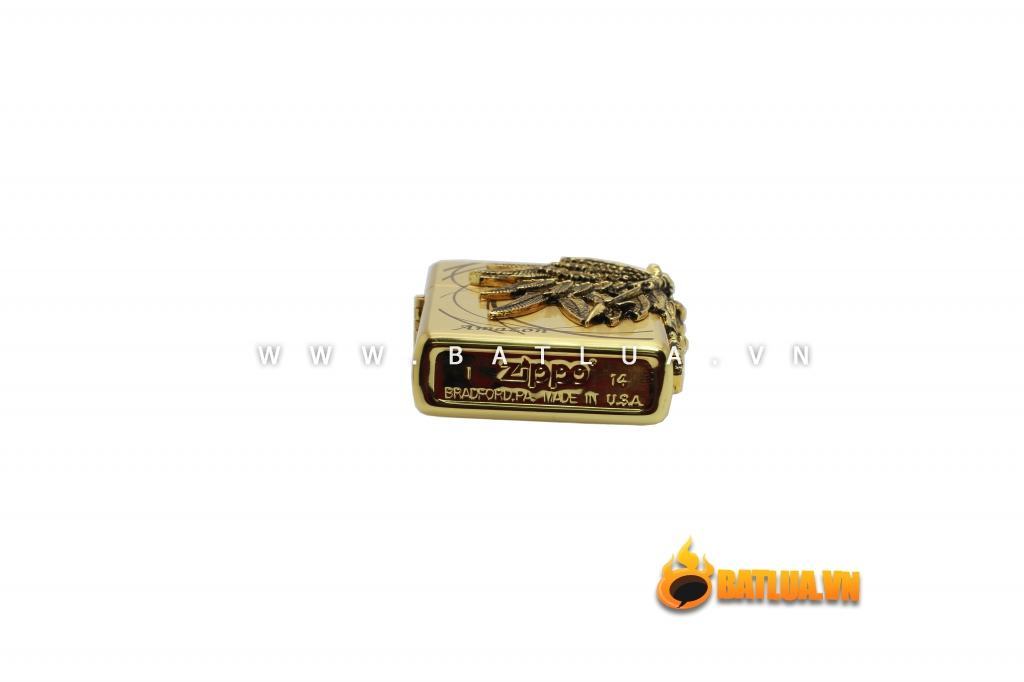 Bật lửa Zippo chính hãng Amazons Angel Ares phiên bản vàng