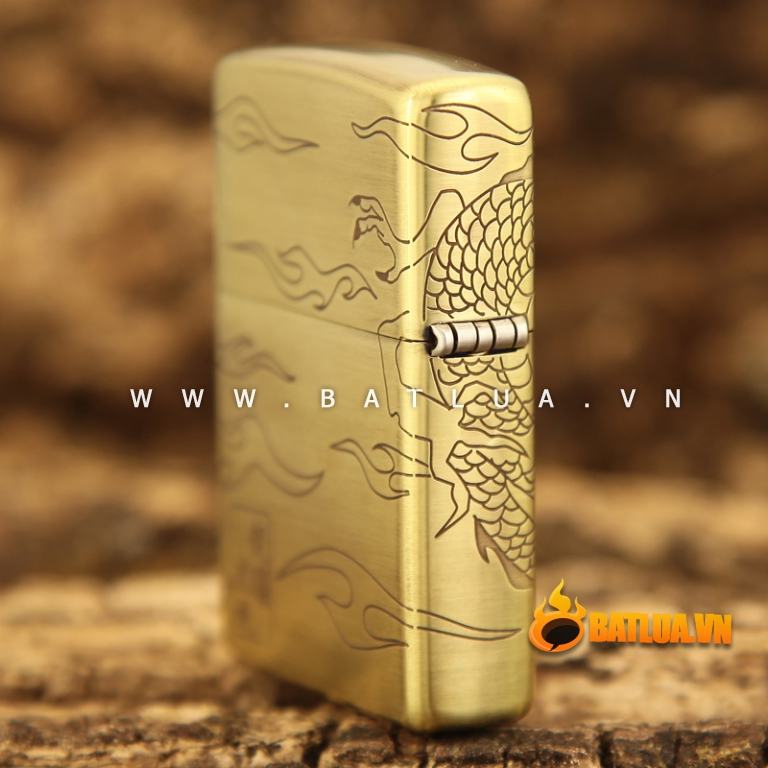 Bật lửa Zippo chính hãng khắc rồng quấn quanh dũng mãnh