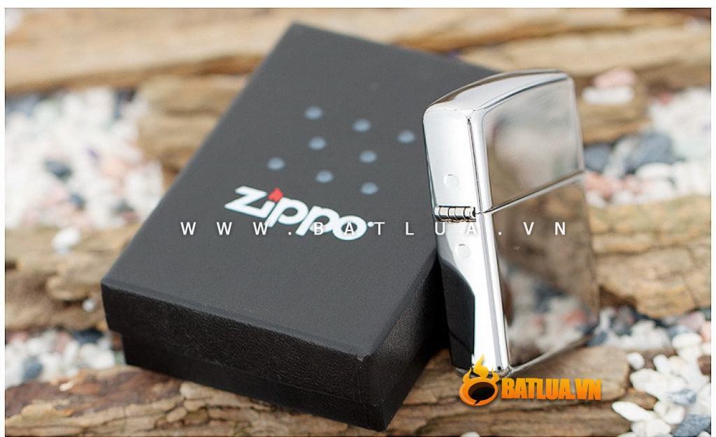 Bật lửa Zippo chính hãng 167 bạc trơn bản armor