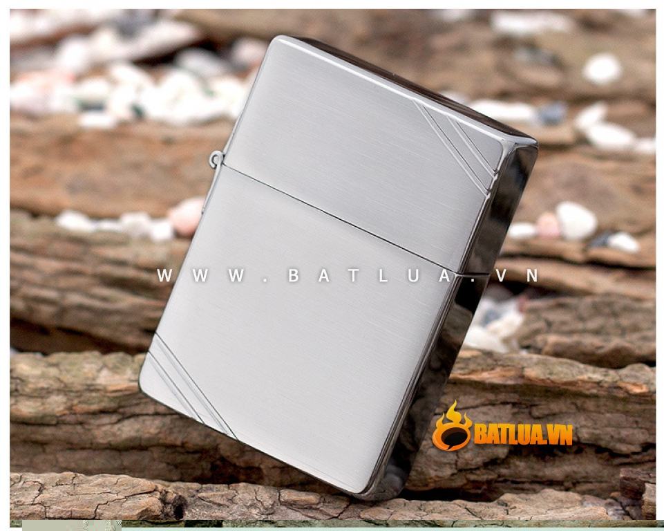 Bật lửa Zippo chính hãng classic khắc vát chéo