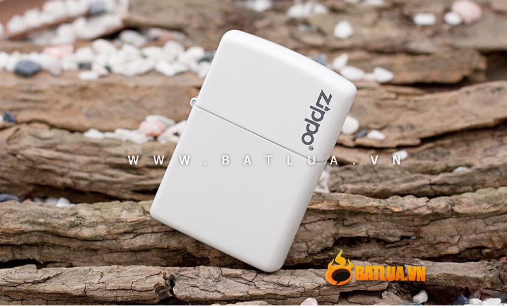 Bật lửa zippo 214ZL chính hãng màu trắng