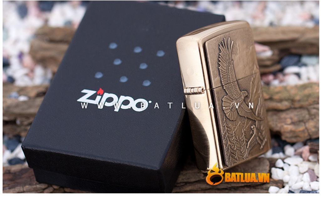 Bật lửa Zippo chính hãng 20854 khắc đại bàng săn mồi