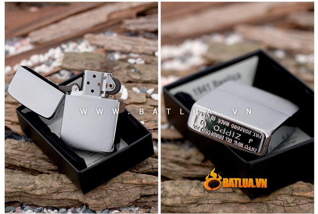 Bật lửa Zippo chính hãng phiên bản 1941 Xám