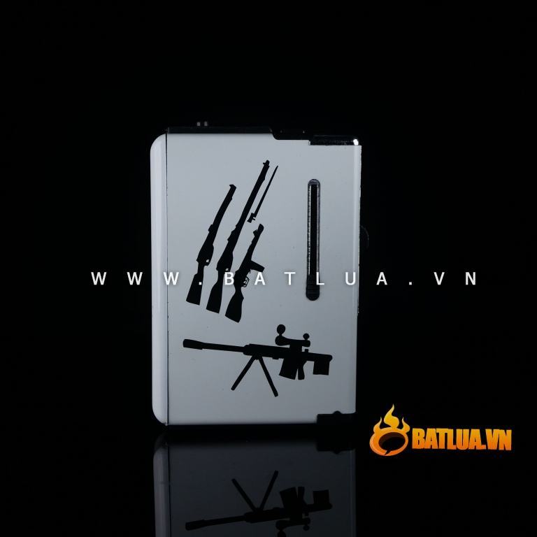 Hộp đựng thuốc lá đa năng in hình khẩu súng