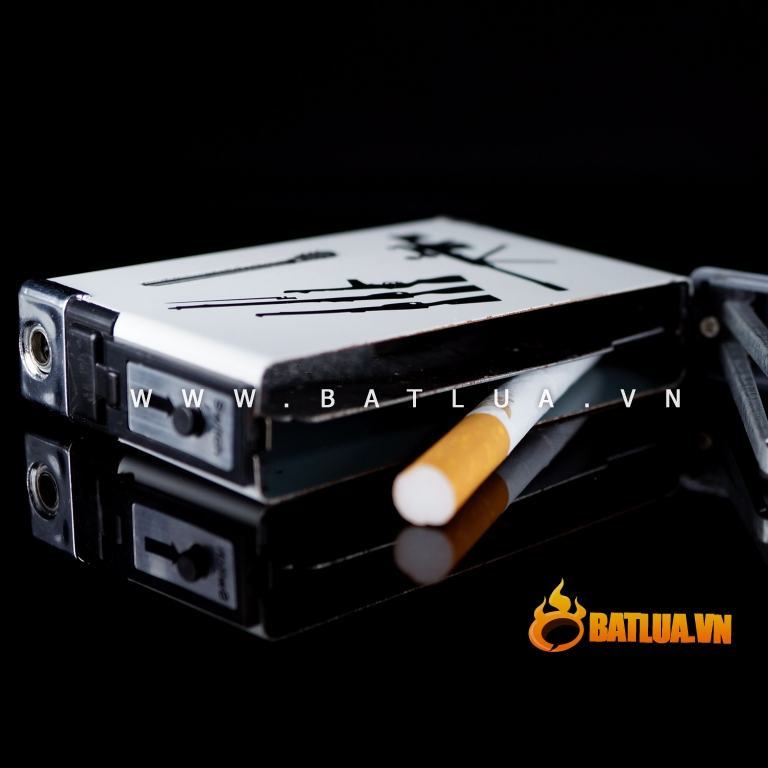 Hộp đựng thuốc lá đa năng in hình khẩu súng