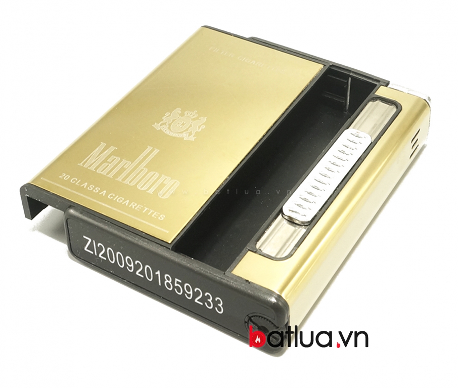 Hộp đựng thuốc lá đa năng in logo 555 (Vàng)