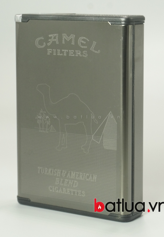 Hộp đựng thuốc lá đa năng in logo Camel (Đen)