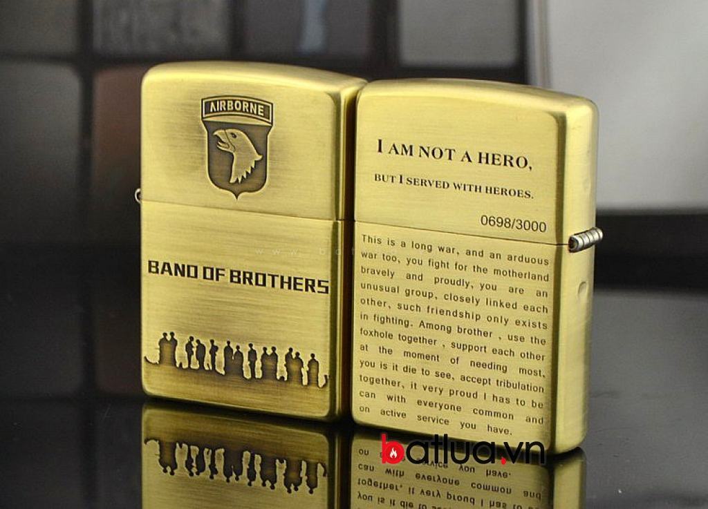 Bật lửa zippo đồng Band of Brothers Limited 3000