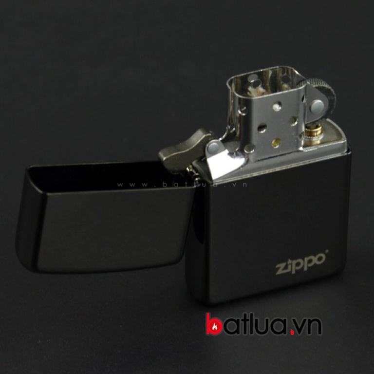 Bật lửa zippo chính hãng đen bóng 150