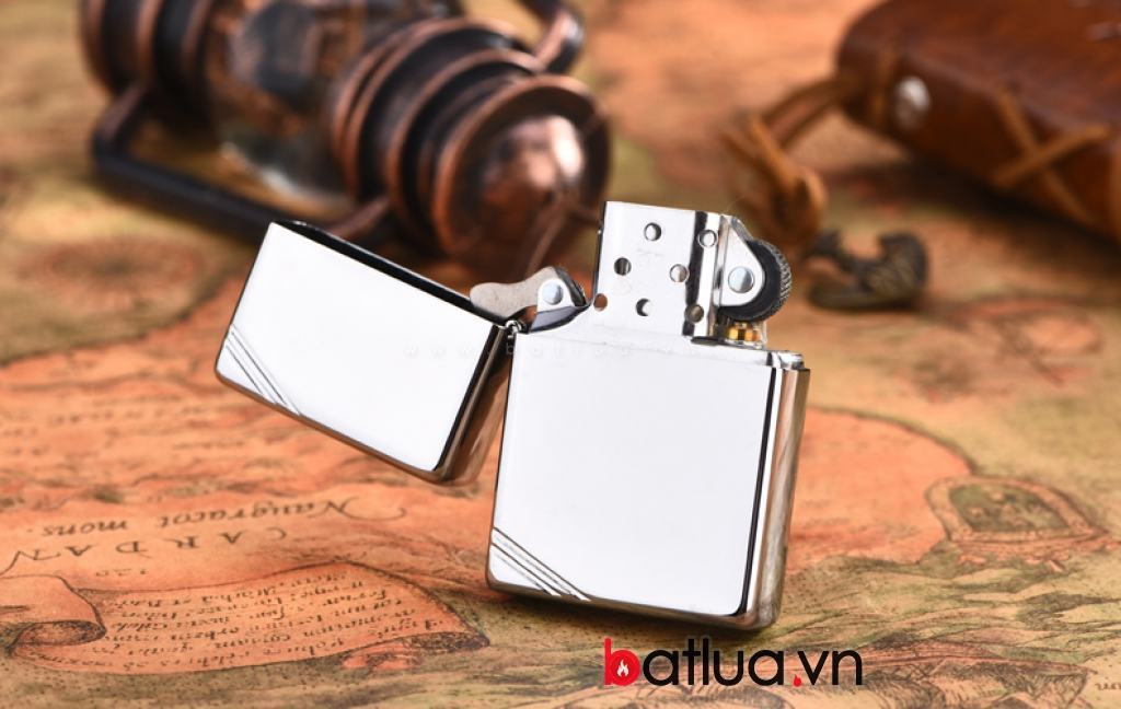 Bật lửa zippo chính hãng phiên bản Cutaway bạc mịn