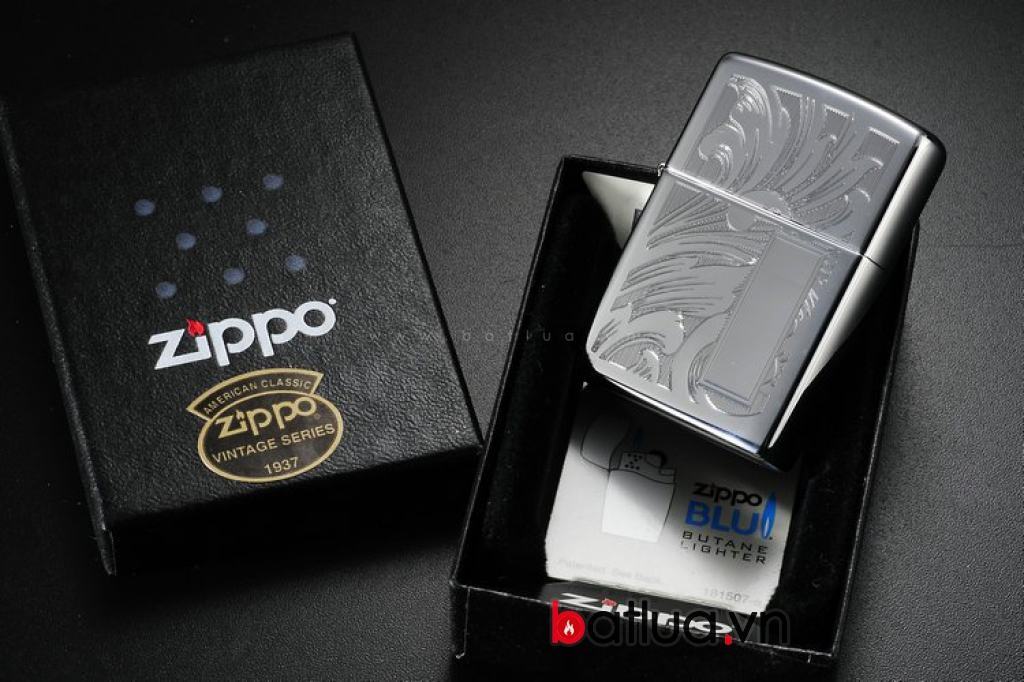 Bật lửa zippo chính hãng khắc hoa văn