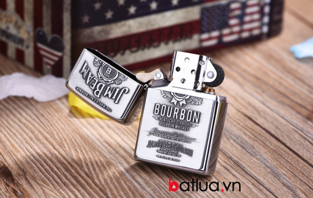 Bật lửa zippo chính hãng nhãn hiệu Jim Beam