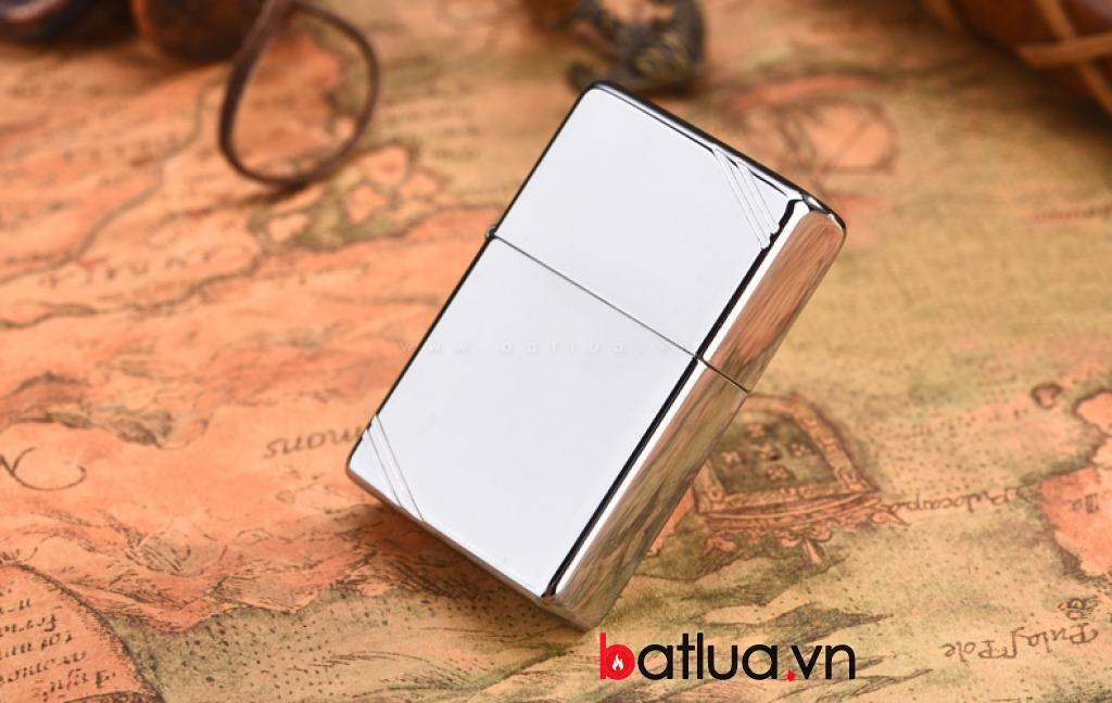 Bật lửa zippo chính hãng phiên bản Cutaway bạc mịn