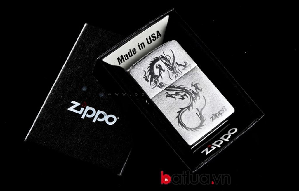 Bật lửa zippo phiên bản rồng cuộn Ver