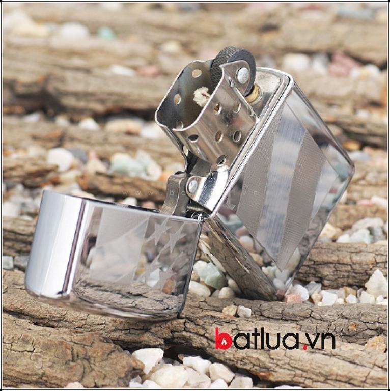 Bật lửa zippo chính hãng khắc hình cờ Mỹ