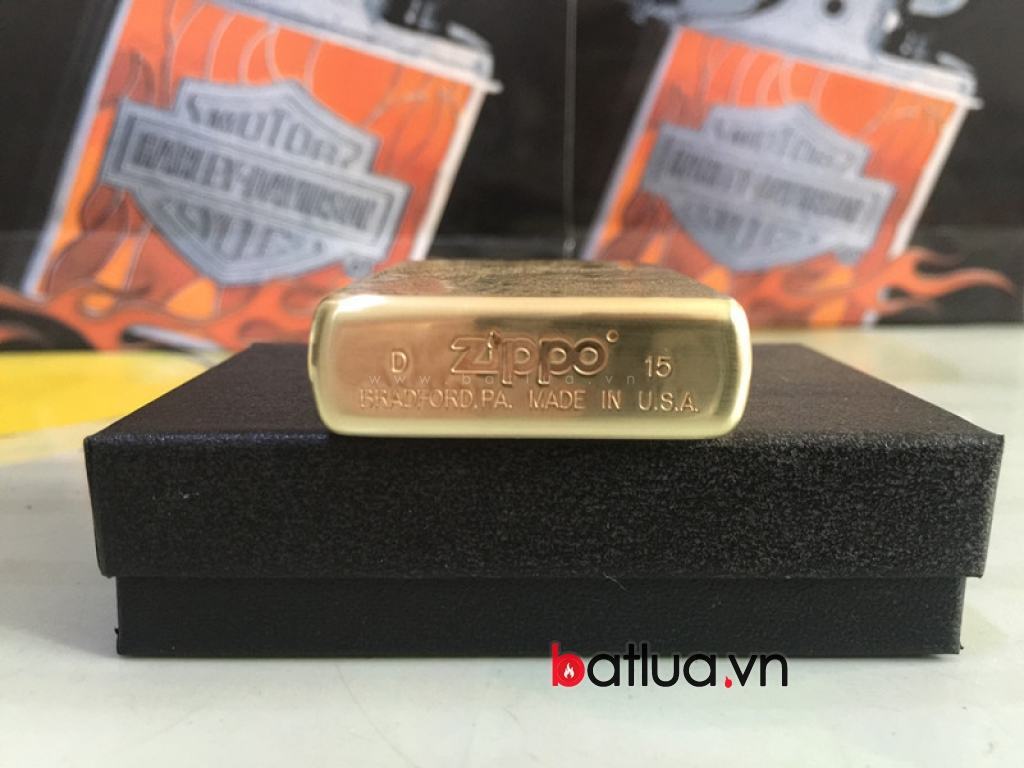 Bật lửa Zippo chính hãng đồng khắc Bức tranh mua thu